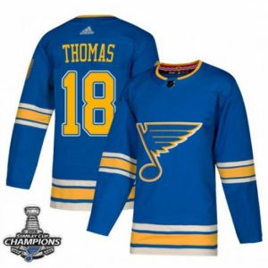 Maend-St.-Louis-Blues-Troeje-Robert-Thomas-Blaa-2019-Stanley-Cup-Champions