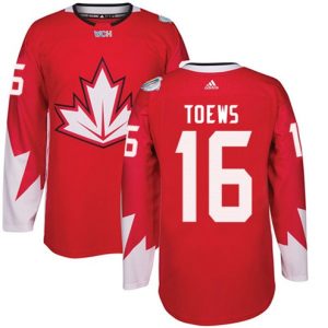 Maend-Team-Canada-Troeje-16-Jonathan-Toews-Authentic-Roed-Ude-2016-World-Cup-Hockey
