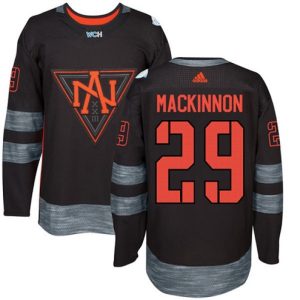 Maend-Team-North-America-29-Nathan-MacKinnon-Authentic-Sort-Ude-2016-World-Cup