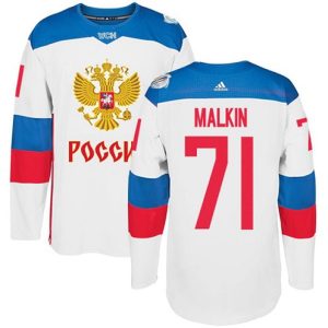 Maend-Team-Rusland-Troeje-71-Evgeni-Malkin-Authentic-Hvid-Hjemme-2016-World-Cup