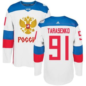 Maend-Team-Rusland-Troeje-91-Vladimir-Tarasenko-Authentic-Hvid-Hjemme-2016-World-Cup