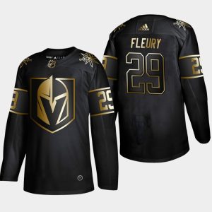 Maend-Vegas-Golden-Knights-Troeje-Marc-Andre-Fleury-29-2019-NHL-Golden-Edition-Sort-Authentic-Player