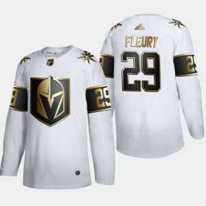 Maend-Vegas-Golden-Knights-Troeje-Marc-Andre-Fleury-29-NHL-Golden-Edition-Hvid-Authentic