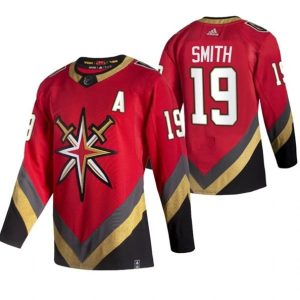 Maend-Vegas-Golden-Knights-Troeje-Reilly-Smith-19-2022-Reverse-Retro-Roed-Authentic