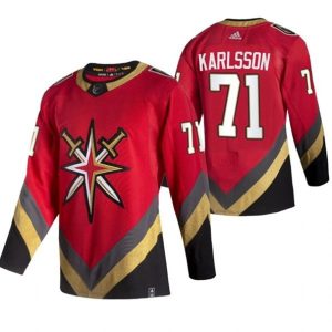 Maend-Vegas-Golden-Knights-Troeje-William-Karlsson-71-2022-Reverse-Retro-Roed-Authentic