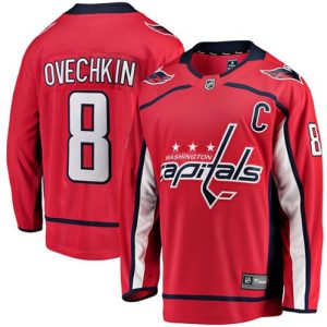 NHL-Alex-Ovechkin-Breakaway-Maend-Roed-Fanatics-Branded-Washington-Capitals-Troeje-8-Hjemme