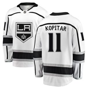 NHL-Anze-Kopitar-Breakaway-Maend-Hvid-Fanatics-Branded-Los-Angeles-Kings-Troeje-11-Ude