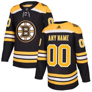 NHL-Boston-Bruins-Tilpasset-Troeje-Hjemme-Sort-Authentic