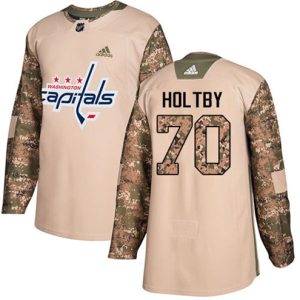 NHL-Braden-Holtby-Authentic-Maend-Camo-Washington-Capitals-Troeje-70-Veterans-Day-Practice