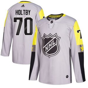 NHL-Braden-Holtby-Authentic-Maend-Graa-Washington-Capitals-Troeje-70-2018-All-Star-Metro-Division