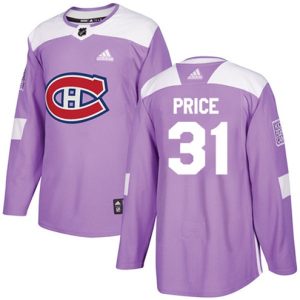 NHL-Carey-Price-Authentic-Maend-Lilla-Montreal-Canadiens-Troeje-31-Fights-Cancer-Practice