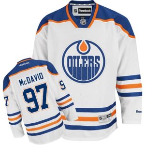 NHL-Connor-McDavid-Authentic-Maend-Hvid-Reebok-Edmonton-Oilers-Troeje-97-Ude