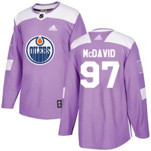 NHL-Connor-McDavid-Authentic-Maend-Lilla-Edmonton-Oilers-Troeje-97-Fights-Cancer-Practice