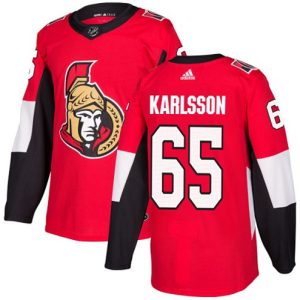 NHL-Erik-Karlsson-Authentic-Maend-Roed-Ottawa-Senators-Troeje-65-Hjemme