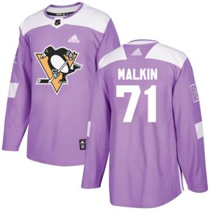 NHL-Evgeni-Malkin-Authentic-Maend-Lilla-Pittsburgh-Penguins-Troeje-71-Fights-Cancer-Practice