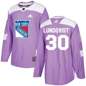 NHL-Henrik-Lundqvist-Authentic-Maend-Lilla-New-York-Rangers-Troeje-30-Fights-Cancer-Practice