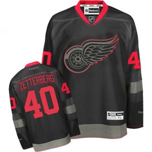 NHL-Henrik-Zetterberg-Authentic-Maend-Sort-Ice-Reebok-Detroit-Red-Wings-Troeje-40