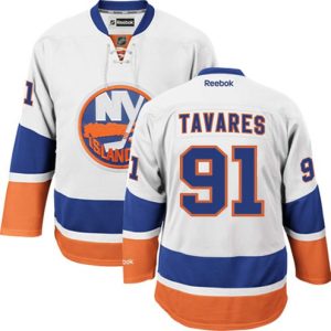 NHL-John-Tavares-Authentic-Maend-Hvid-Reebok-New-York-Islanders-Troeje-91-Ude