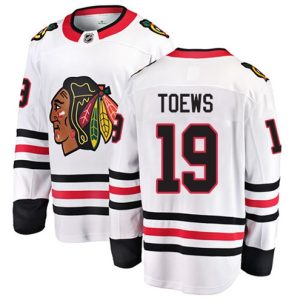 NHL-Jonathan-Toews-Breakaway-Maend-Hvid-Fanatics-Branded-Chicago-Blackhawks-Troeje-19-Ude