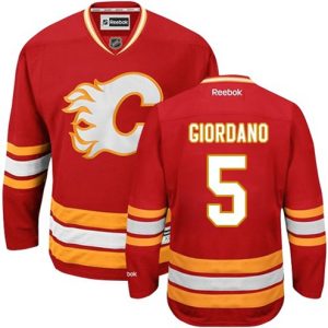 NHL-Mark-Giordano-Authentic-Maend-Roed-Reebok-Calgary-Flames-Troeje-5-Third
