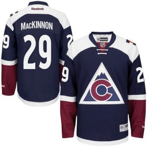 NHL-Nathan-MacKinnon-Authentic-Maend-Blaa-Reebok-Colorado-Avalanche-Troeje-29-Third