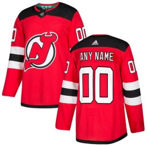 NHL-New-Jersey-Devils-Tilpasset-Troeje-Hjemme-Roed-Authentic