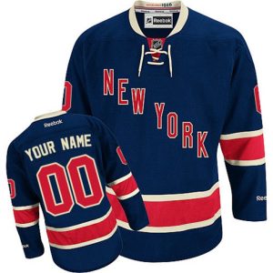 NHL-New-York-Rangers-Tilpasset-Troeje-Reebok-Third-Navy-Blaa-Authentic