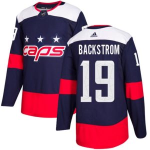 NHL-Nicklas-Backstrom-Authentic-Maend-Navy-Blaa-Washington-Capitals-Troeje-19-2018-Stadium-Series