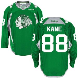 NHL-Patrick-Kane-Authentic-Maend-Groen-Reebok-Chicago-Blackhawks-Troeje-88-Practice