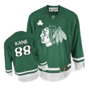 NHL-Patrick-Kane-Authentic-Maend-Groen-Reebok-Chicago-Blackhawks-Troeje-88-St-Pattys-Day