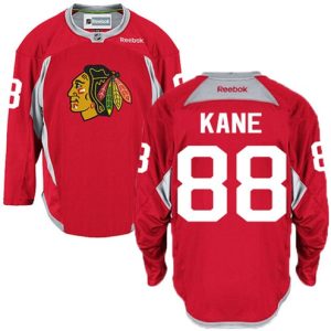 NHL-Patrick-Kane-Authentic-Maend-Roed-Reebok-Chicago-Blackhawks-Troeje-88-Practice