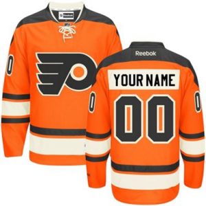NHL-Philadelphia-Flyers-Tilpasset-Troeje-Reebok-New-Third-Orange-Authentic