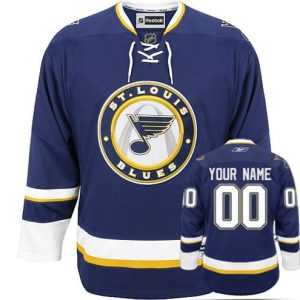 NHL-St.-Louis-Blues-Tilpasset-Troeje-Reebok-Third-Navy-Blaa-Authentic