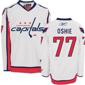 NHL-T.J.-Oshie-Authentic-Maend-Hvid-Reebok-Washington-Capitals-Troeje-77-Ude