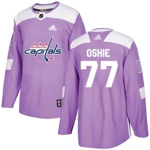 NHL-T.J.-Oshie-Authentic-Maend-Lilla-Washington-Capitals-Troeje-77-Fights-Cancer-Practice