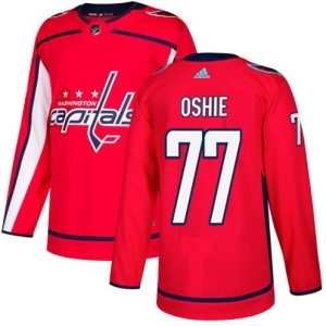NHL-T.J.-Oshie-Authentic-Maend-Roed-Washington-Capitals-Troeje-77-Hjemme