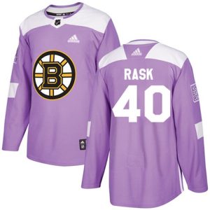 NHL-Tuukka-Rask-Authentic-Maend-Lilla-Boston-Bruins-Troeje-40-Fights-Cancer-Practice