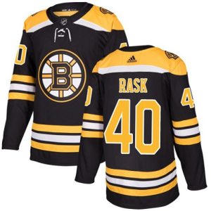 NHL-Tuukka-Rask-Authentic-Maend-Sort-Boston-Bruins-Troeje-40-Hjemme