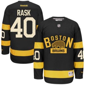 NHL-Tuukka-Rask-Authentic-Maend-Sort-Reebok-Boston-Bruins-Troeje-40-Winter-Classic