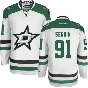 NHL-Tyler-Seguin-Authentic-Maend-Hvid-Reebok-Dallas-Stars-Troeje-91-Ude