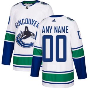 NHL-Vancouver-Canucks-Tilpasset-Troeje-Ude-Hvid-Authentic