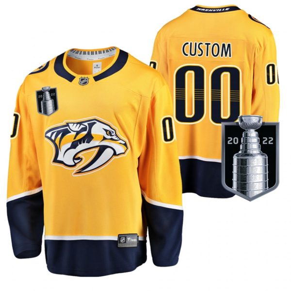 Nashville-Predators-Tilpasset-Troeje-2022-Stanley-Cup-Playoffs-00-Guld-Hjemme