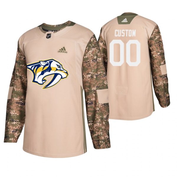 Nashville-Predators-Tilpasset-Troeje-Camo-Veterans-Day-Practice