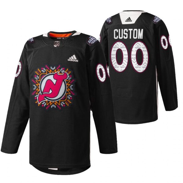 New-Jersey-Devils-Tilpasset-Troeje-2022-Hispanic-Heritage-Night-Sort-00-Warm-Up