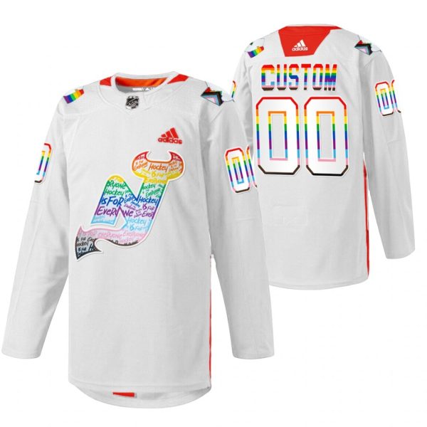 New-Jersey-Devils-Tilpasset-Troeje-LGBTQ-Pride-Night-2022-Hvid-00-Warmup