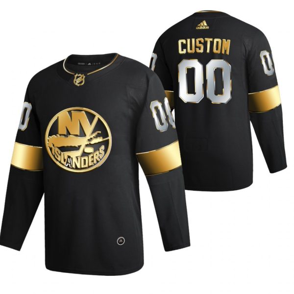 New-York-Islanders-Tilpasset-Troeje-Sort-2021-Golden-Edition-Limited-Authentic