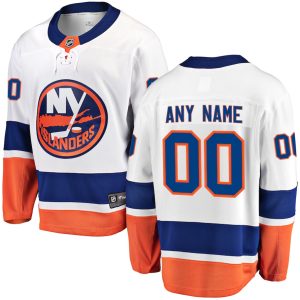 New-York-Islanders-Troeje-Fanatics-Branded-Hvid-Ude-Breakaway-Tilpasset