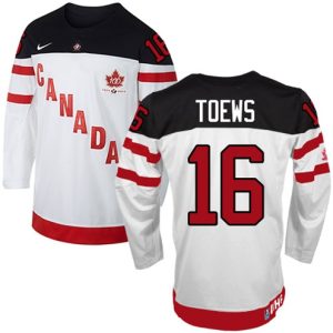 Olympic-Hockey-Jonathan-Toews-Authentic-Maend-Hvid-Nike-Team-Canada-Troeje-16-100th-Anniversary