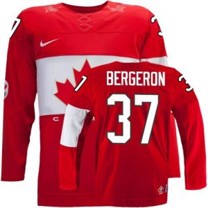 Olympic-Hockey-Patrice-Bergeron-Authentic-Maend-Roed-Nike-Team-Canada-Troeje-37-Ude-2014