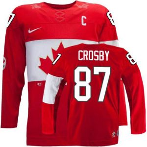 Olympic-Hockey-Sidney-Crosby-Authentic-Maend-Roed-Nike-Team-Canada-Troeje-87-Ude-2014-C-Patch